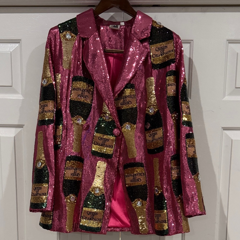 Sequin Pink and Gold Jacket